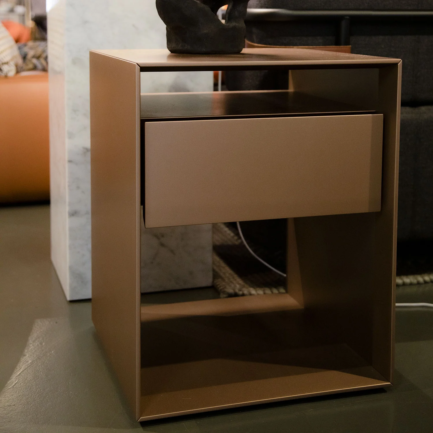moeller design | RAG BOX K40 | chest with 1 drawer | metallic bronze - Image 2