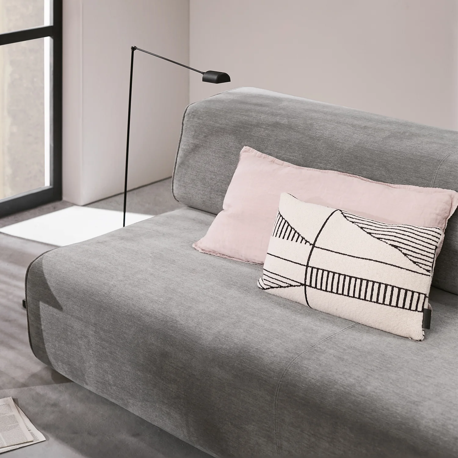 moeller design | slounge sofa bed | loop thyme 206 + leather strap - Image 26