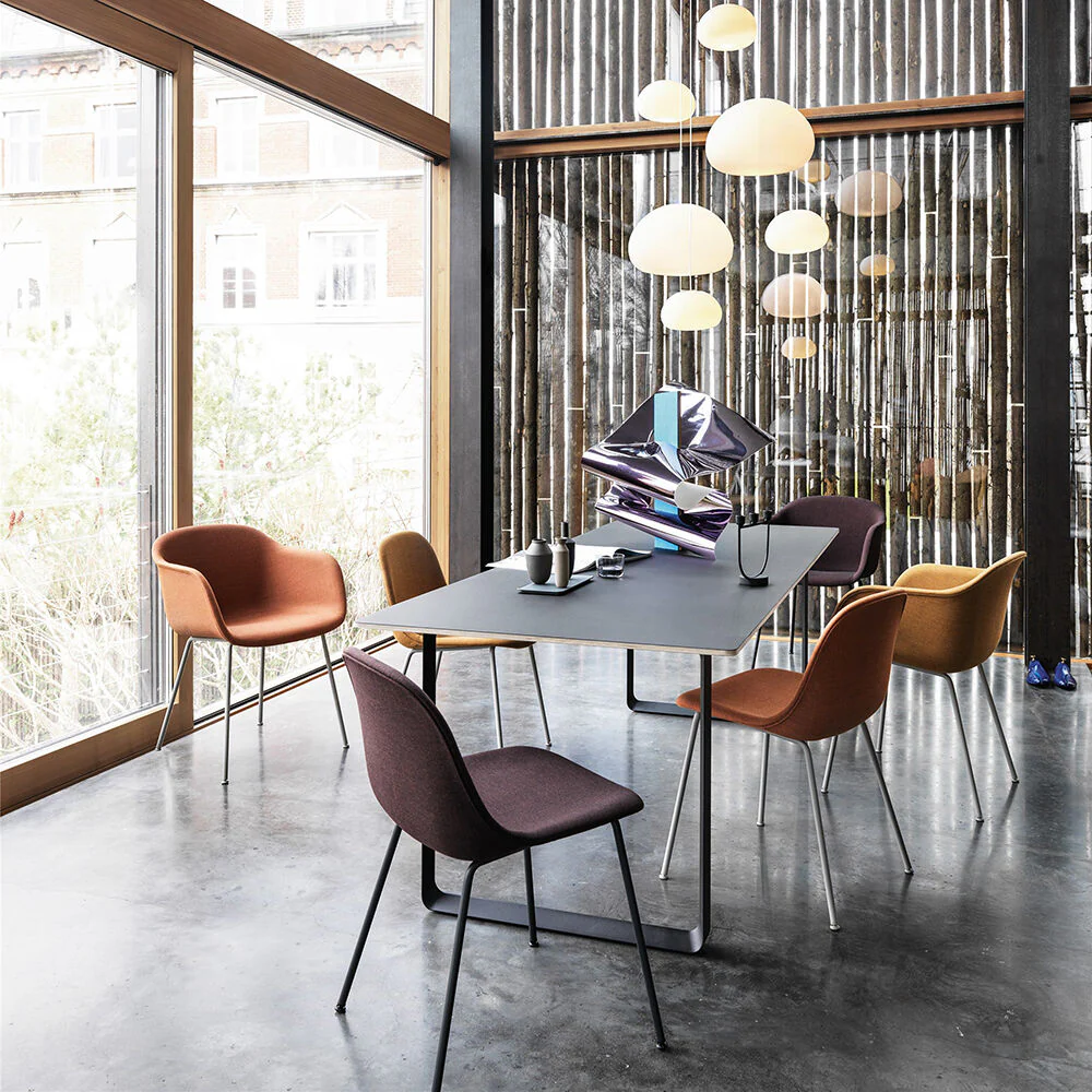 muuto | 70/70 table | black linoleum + black base 225x90cm - Image 7