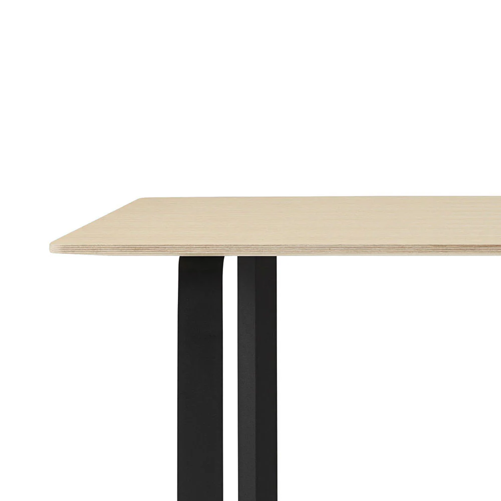 muuto | 70/70 table | oak veneer + black base 170x85cm - Image 3