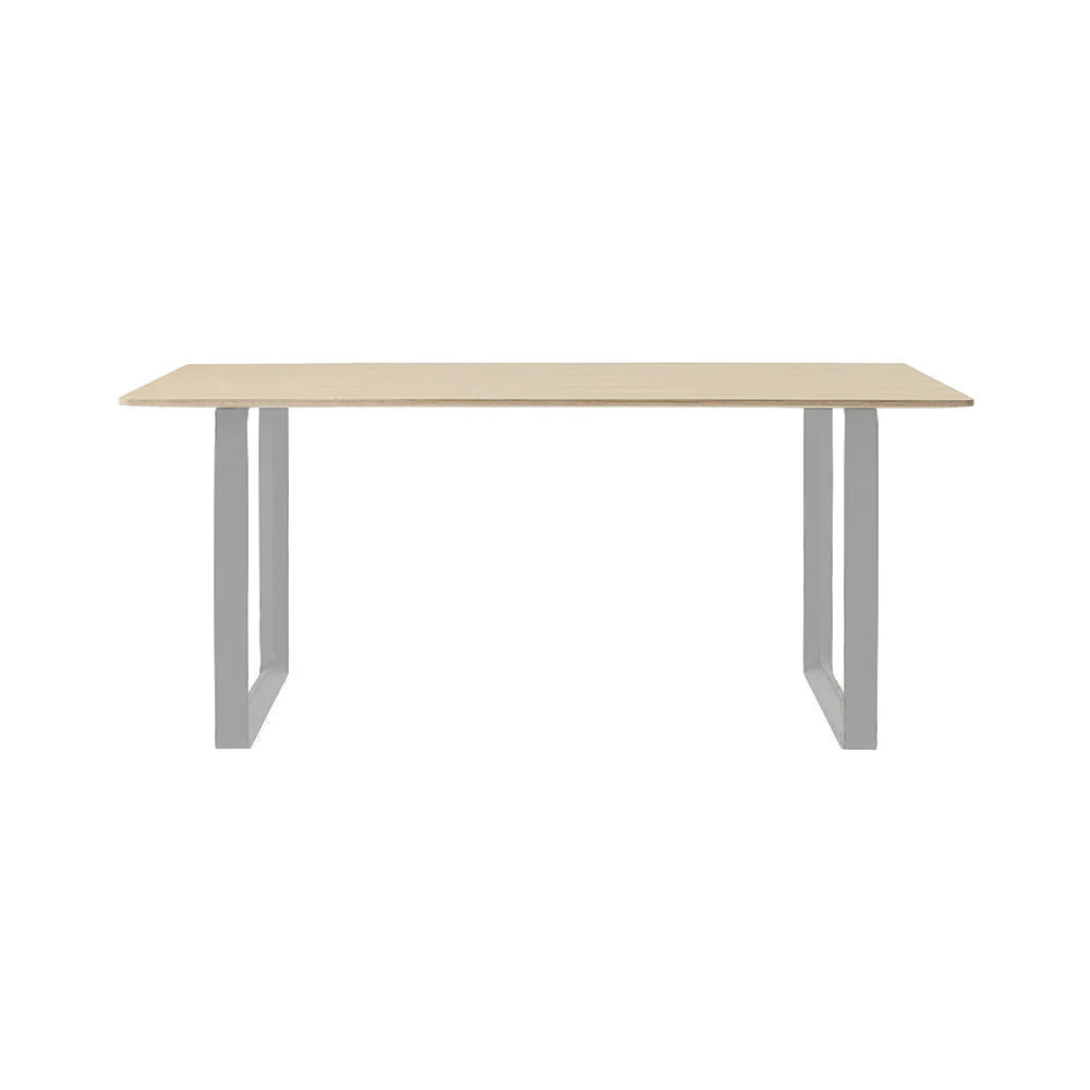 muuto | 70/70 table | oak veneer + grey base 170x85cm - Image 3