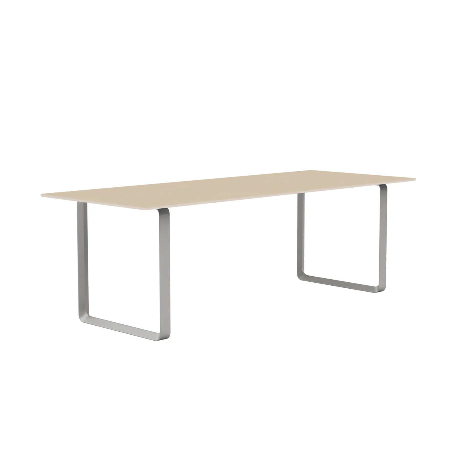 muuto | 70/70 table | oak veneer + grey base 225x90cm