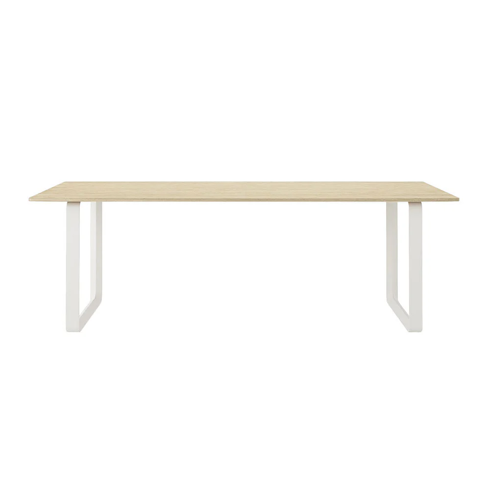 muuto | 70/70 table | solid oak + white base 225x90cm - Image 5