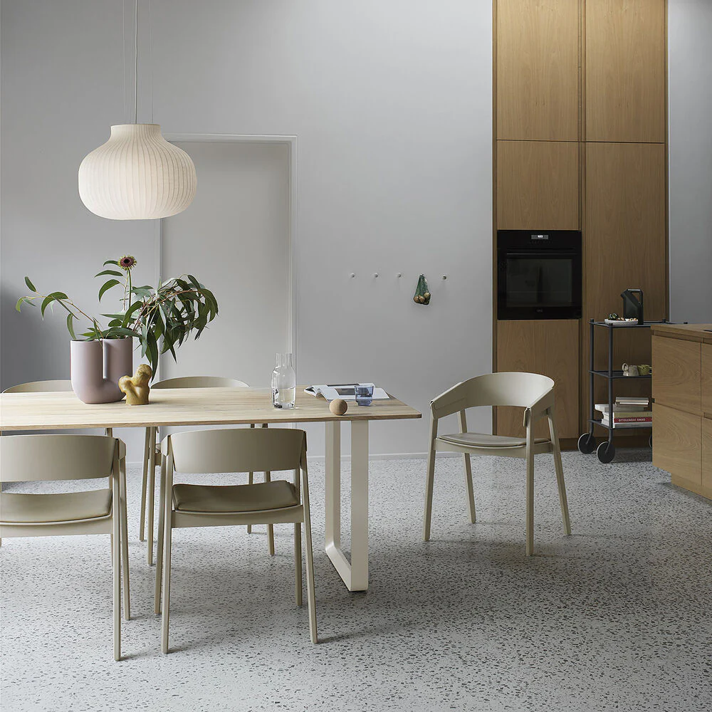muuto | 70/70 table | solid oak + white base 225x90cm - Image 7