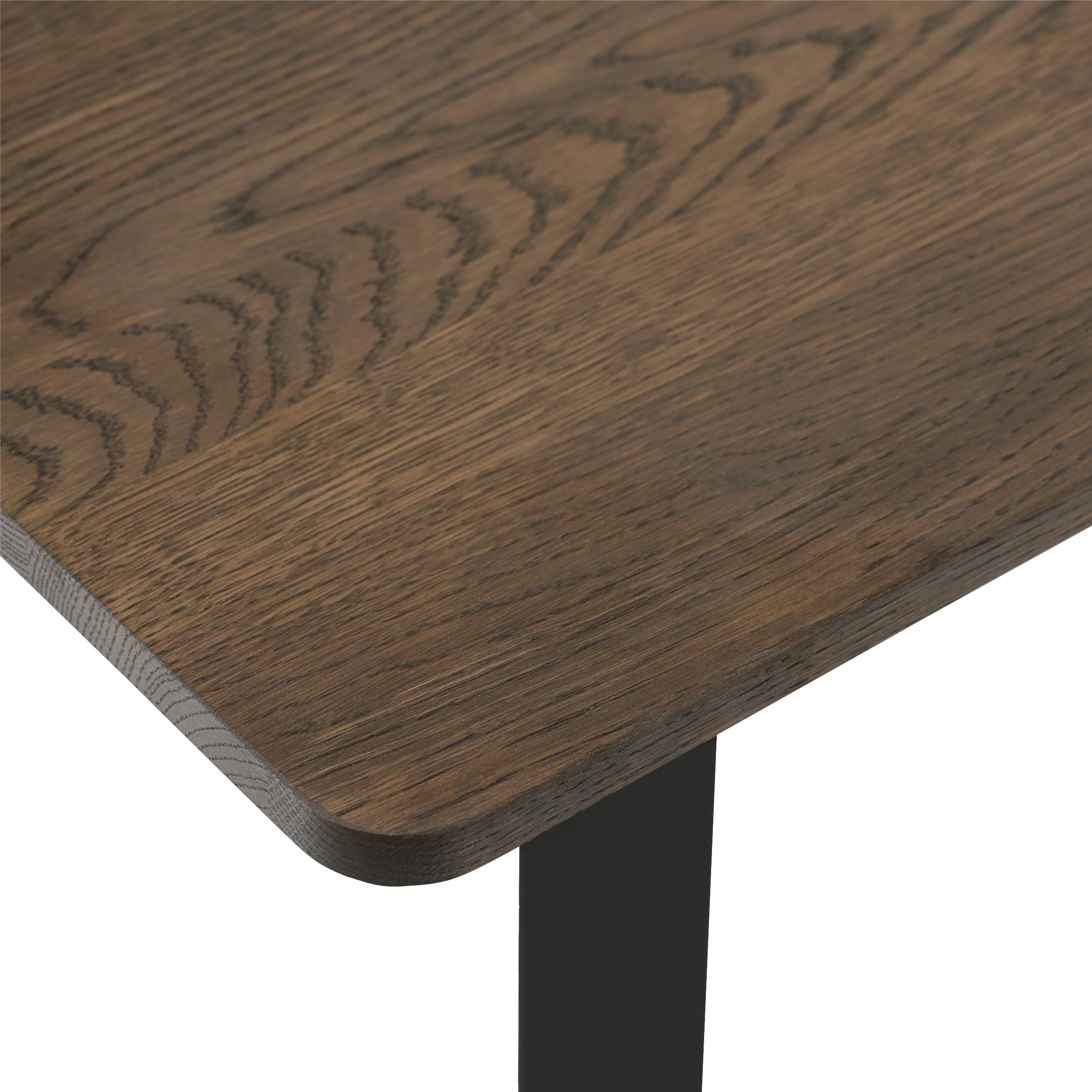 muuto | 70/70 table | solid smoked oak + black base 170x85cm - Image 3