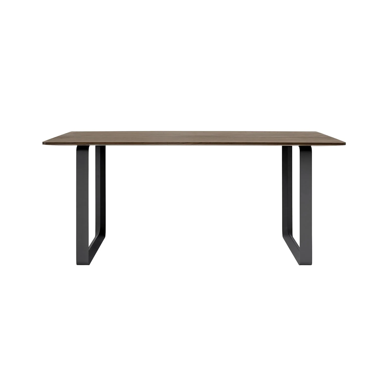 muuto | 70/70 table | solid smoked oak + black base 170x85cm - Image 5