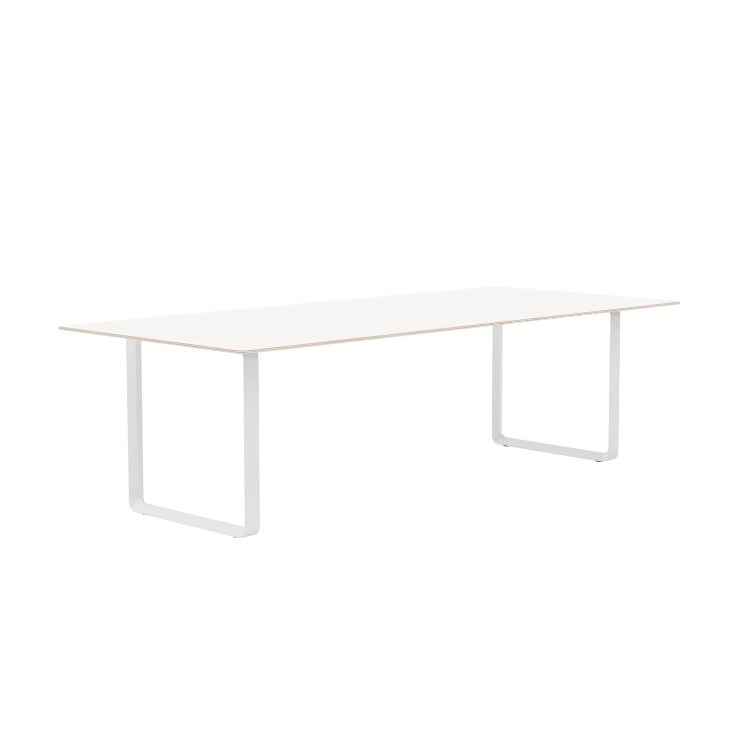 muuto | 70/70 table | white laminate + white base 255x108cm