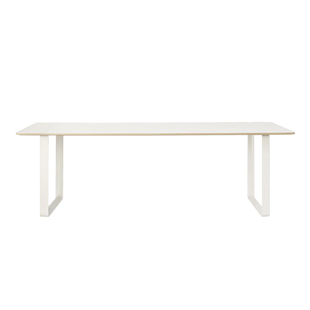 muuto | 70/70 table | white laminate + white base 255x108cm - Image 5