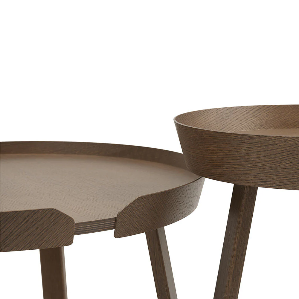muuto | around coffee table | large stained dark brown - Image 5