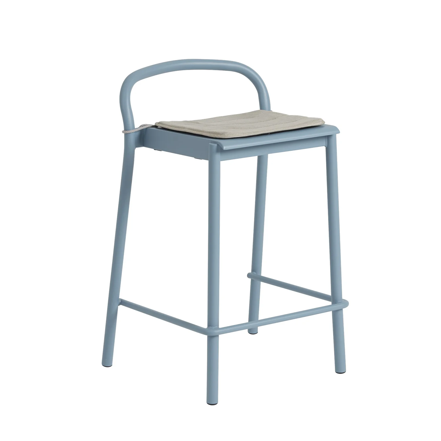 PARTS: muuto | linear steel stool seat pad | twitell light grey - Image 2