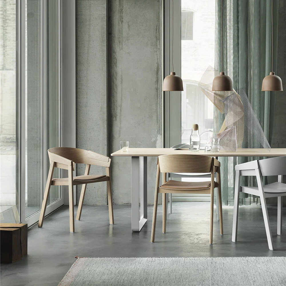 muuto | cover armchair | refine oak + cognac leather - Image 3