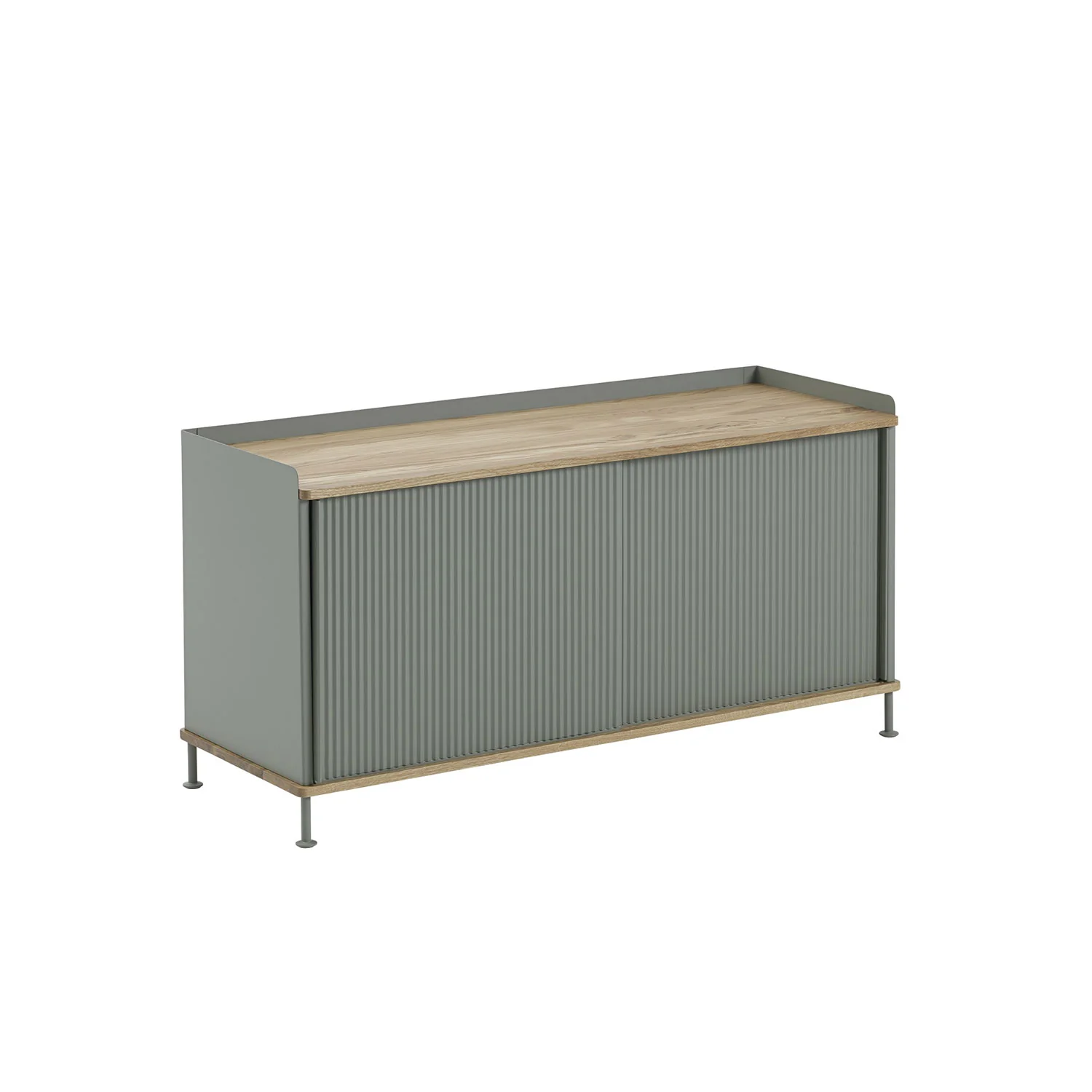 muuto | enfold sideboard low | dusty green + oiled oak