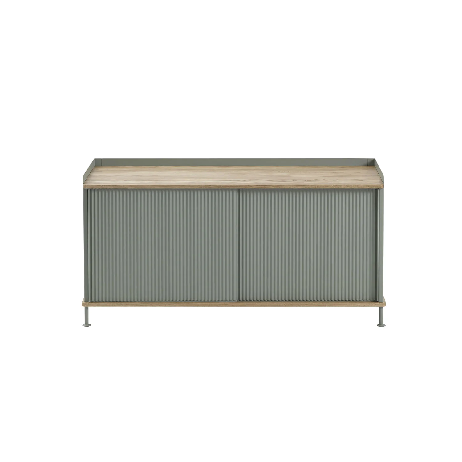 muuto | enfold sideboard low | dusty green + oiled oak - Image 3