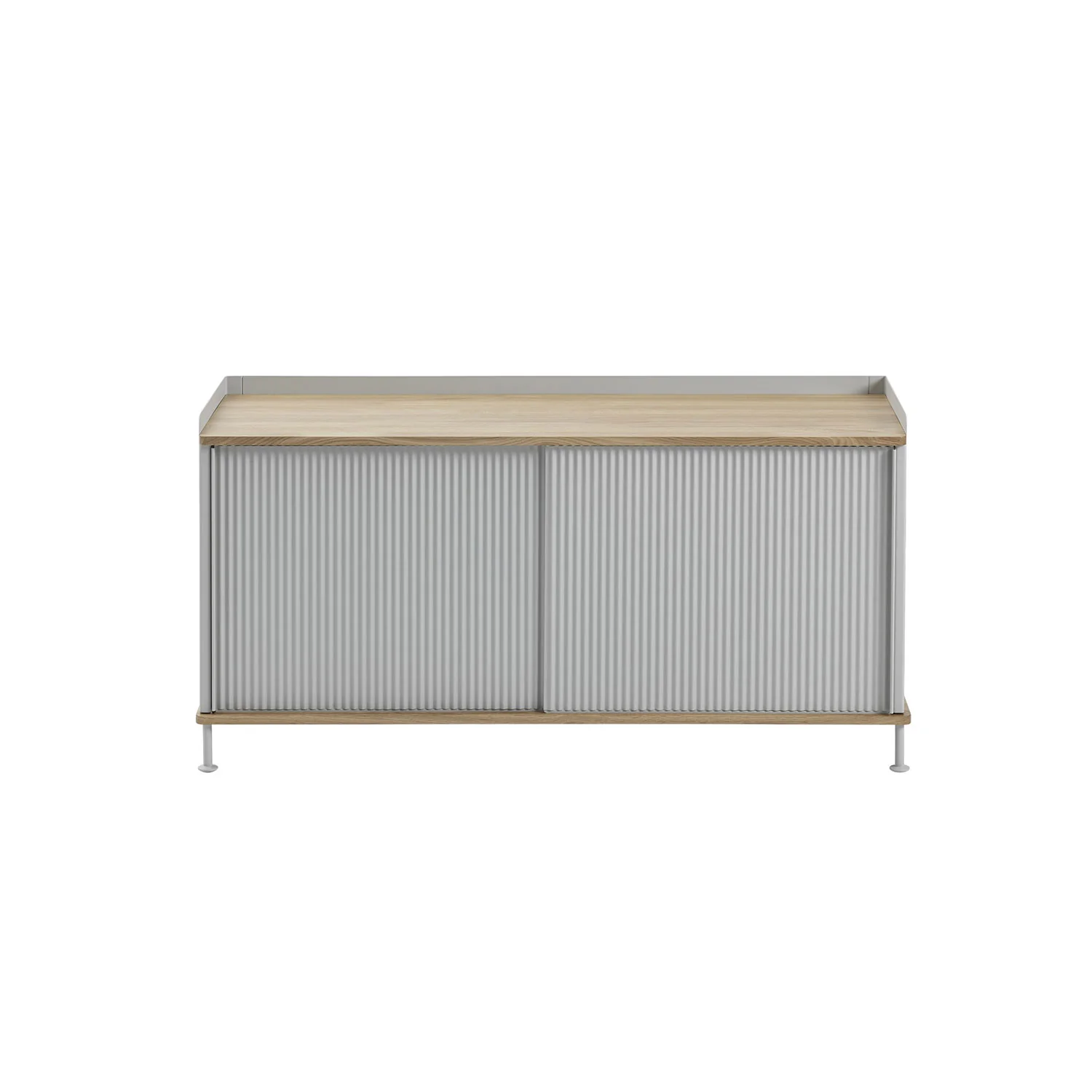 muuto | enfold sideboard low | grey + oiled oak - Image 3