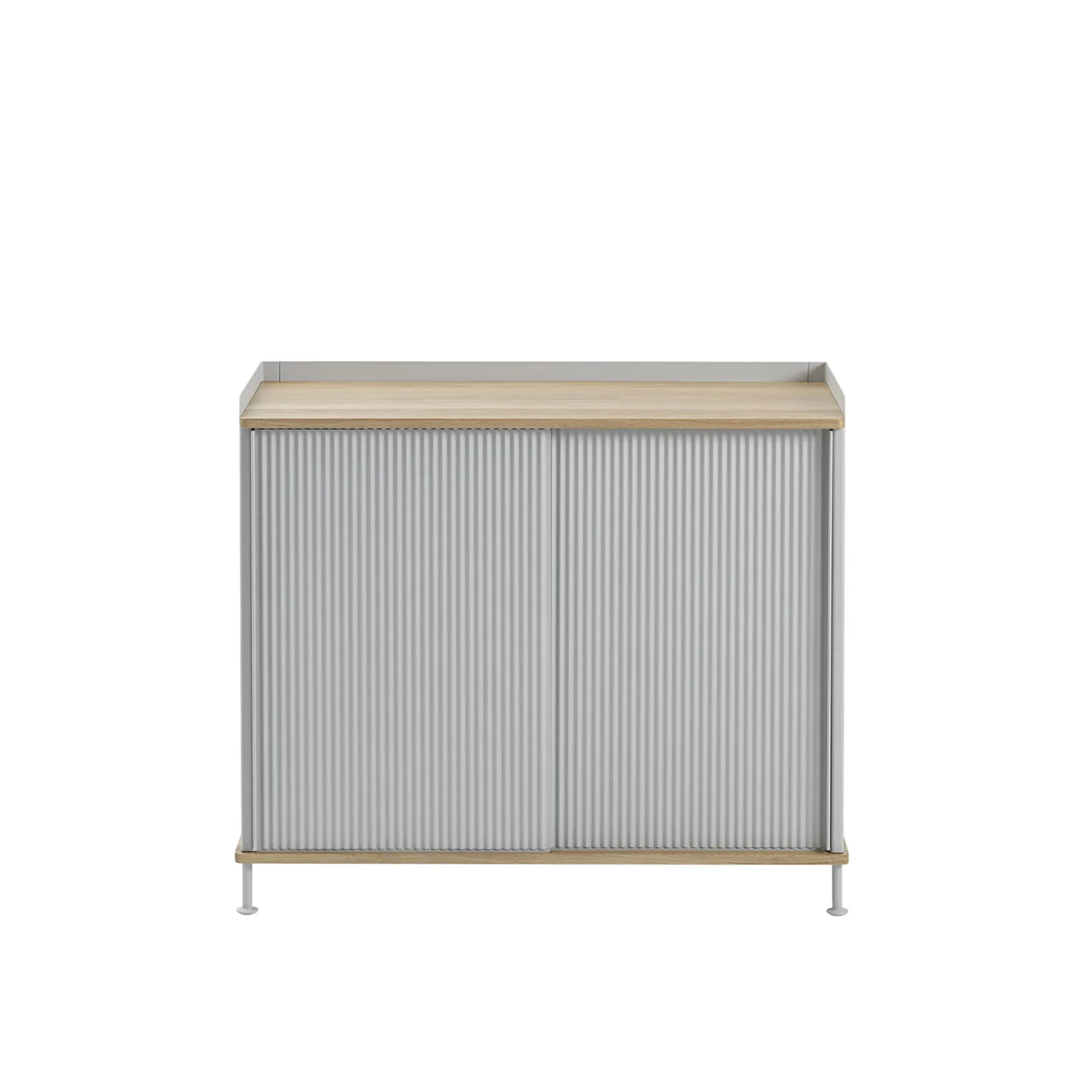 muuto | enfold sideboard tall | grey + oiled oak - Image 3