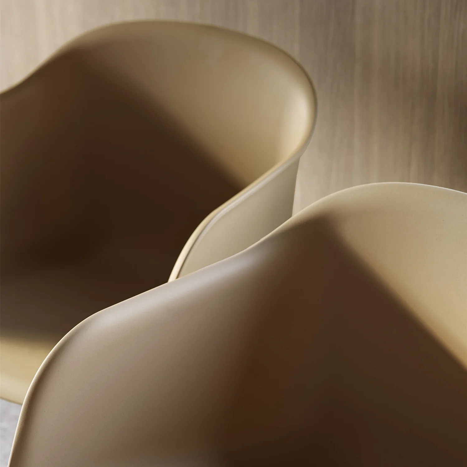 muuto | fiber armchair | tube base | ochre recycled + grey ~ DC - Image 3