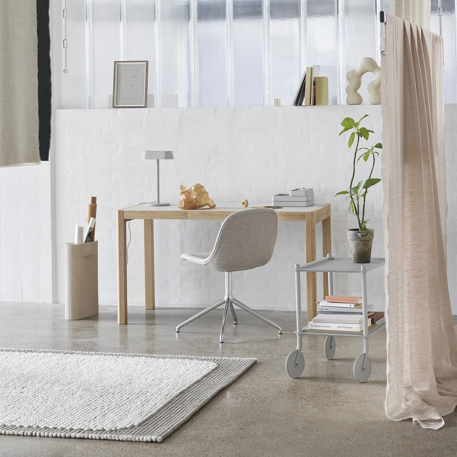 muuto | flow trolley 2 layer | taupe (indoor/outdoor) - Image 3