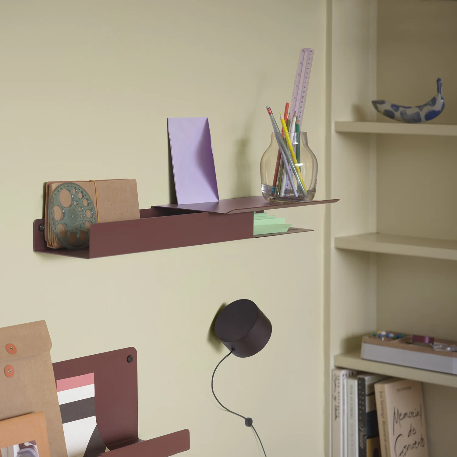 muuto | folded shelves | platform 62cm | deep red - Image 2