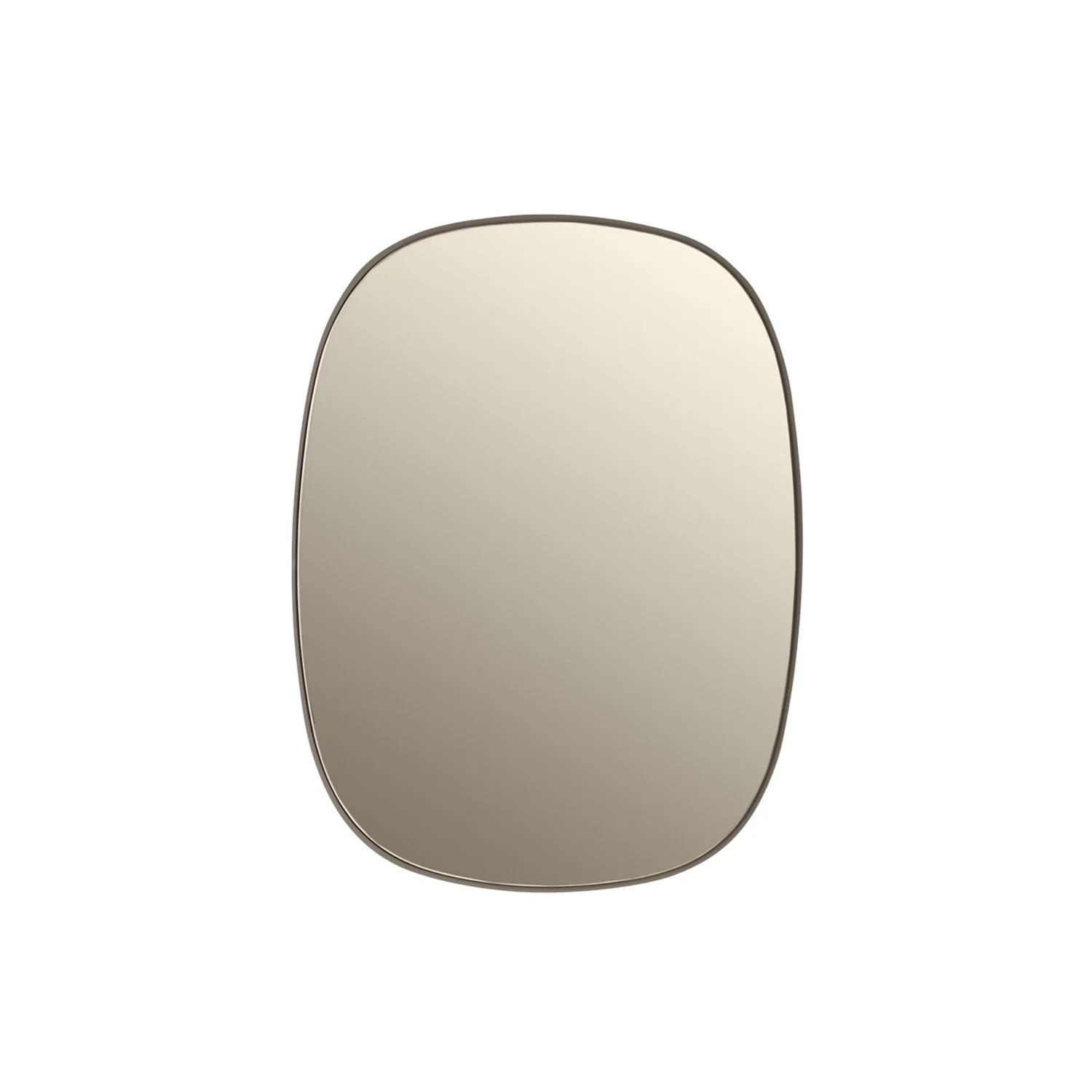 muuto | framed mirror | taupe + taupe glass | small