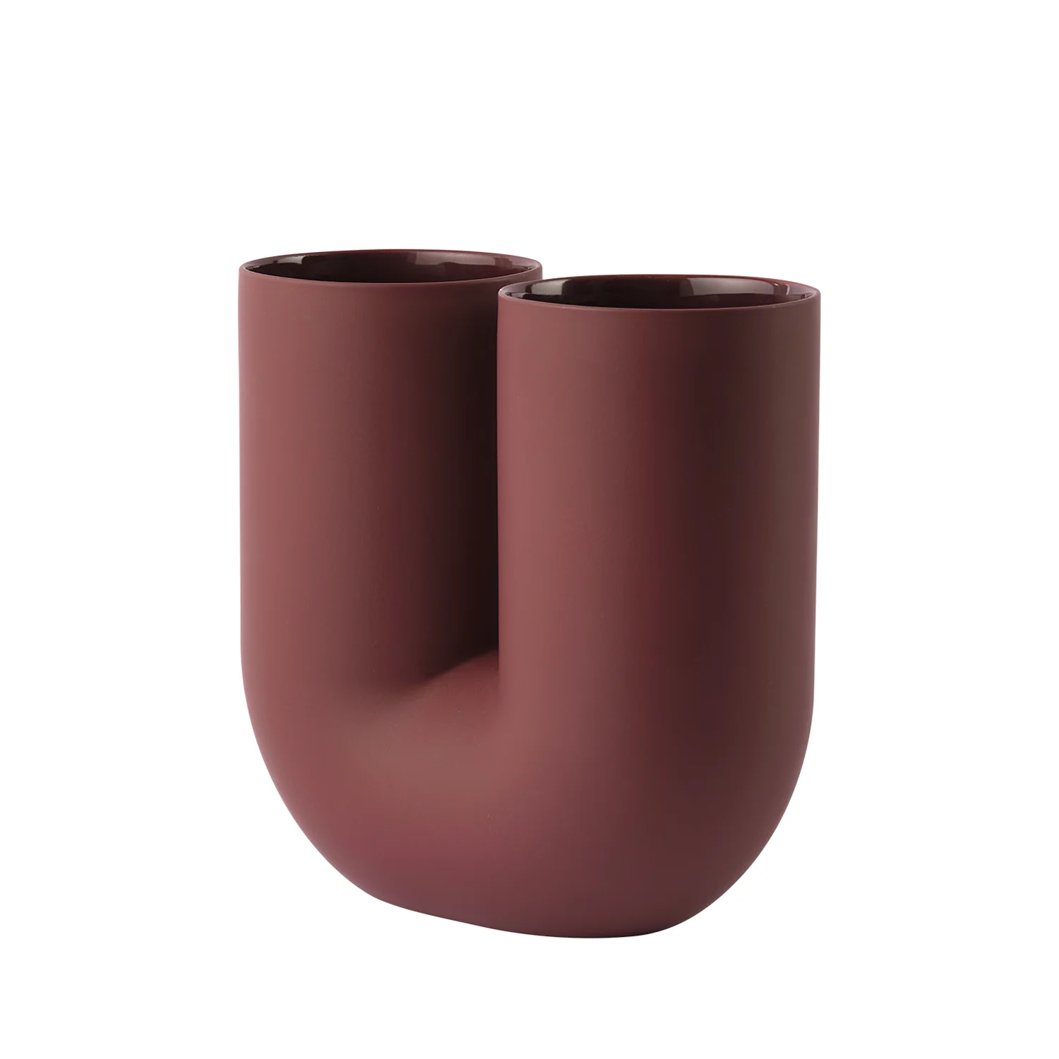 muuto | kink vase | deep red earthenware 26cm - Image 3