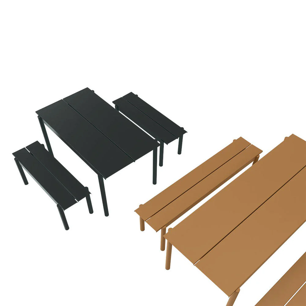 muuto | linear steel bench | anthracite black 110cm - Image 3