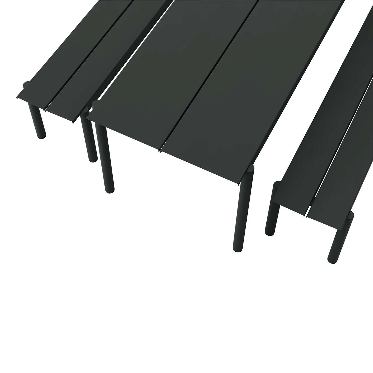 muuto | linear steel bench | anthracite black 110cm - Image 4