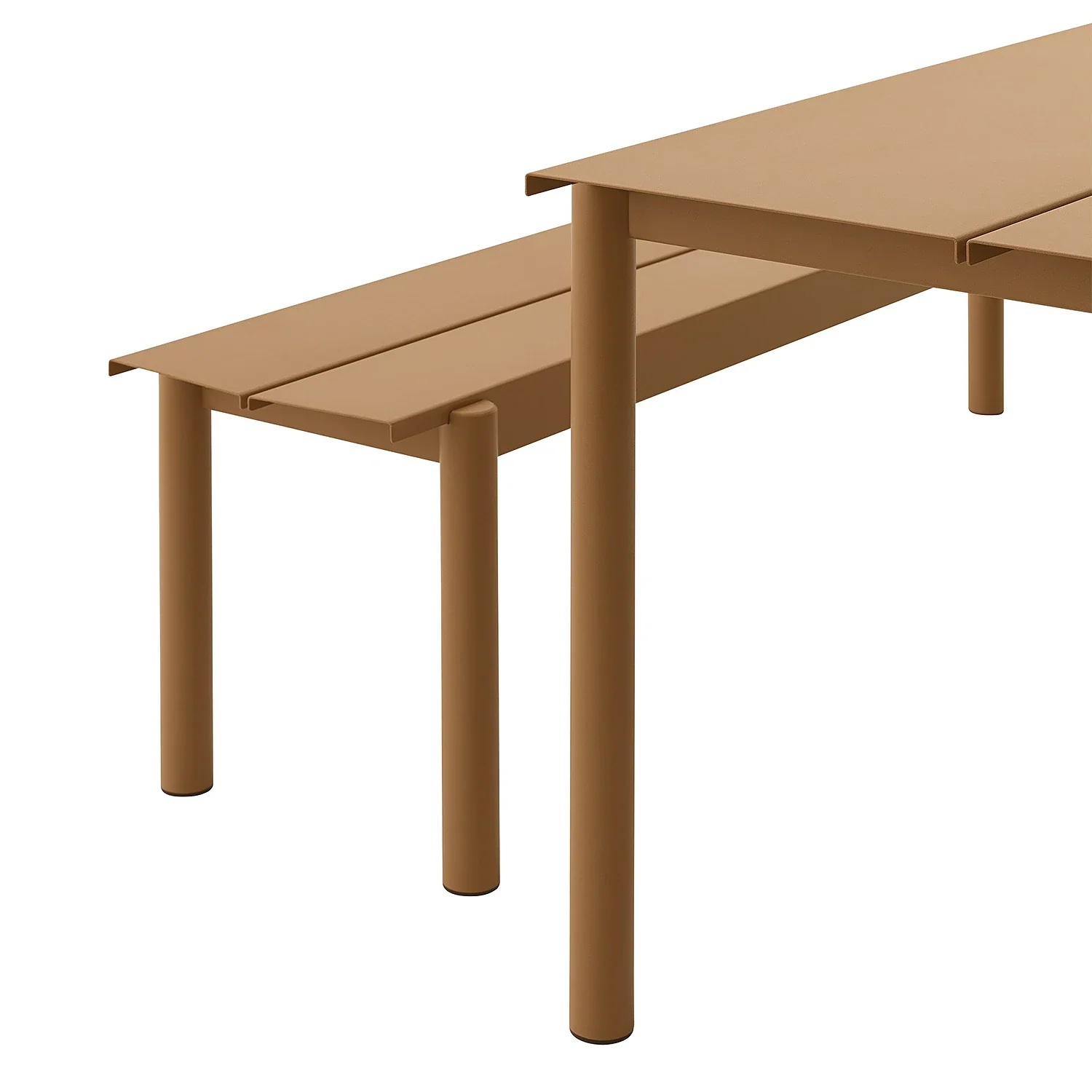 muuto | linear steel bench | burnt orange 110cm - Image 3