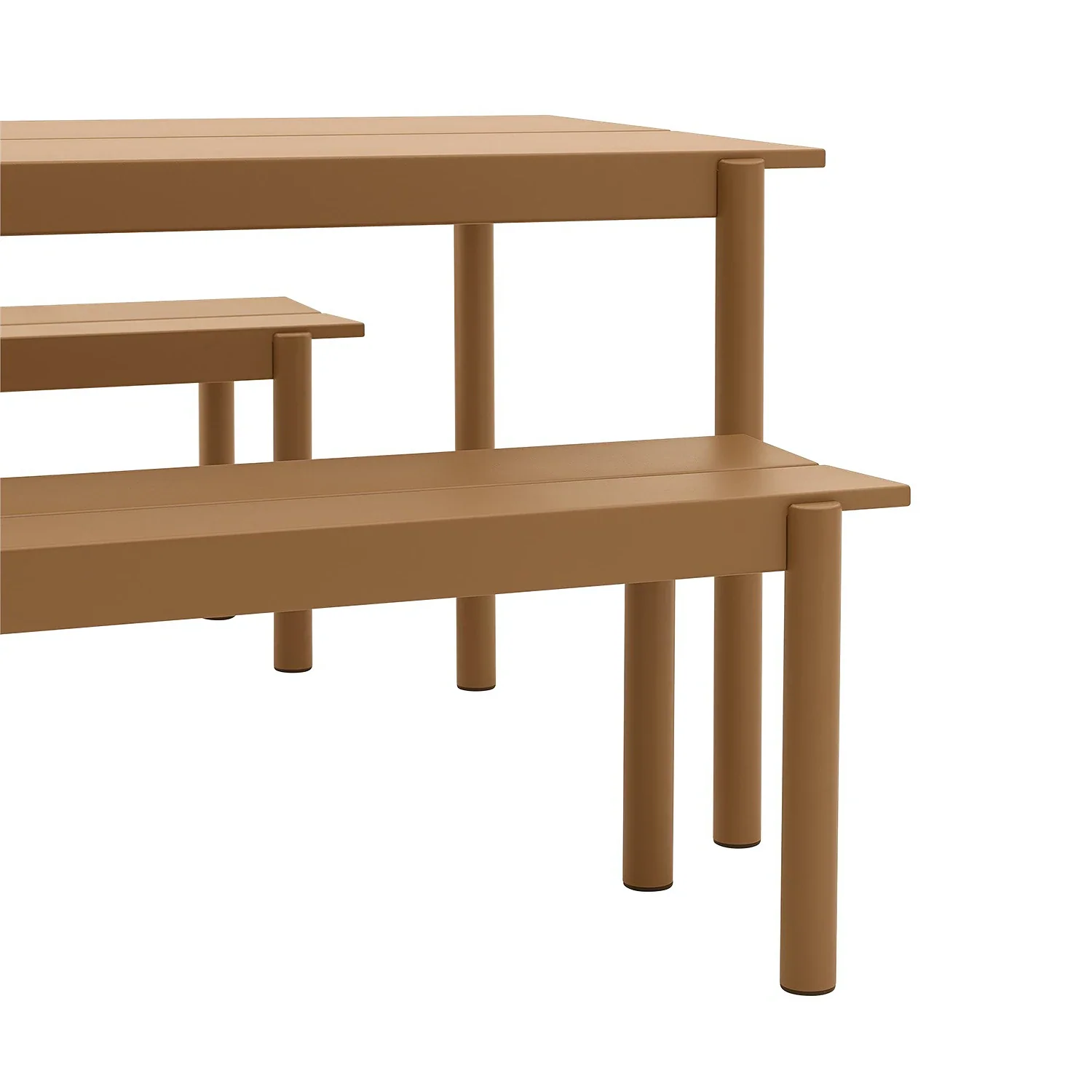 muuto | linear steel bench | burnt orange 110cm - Image 7