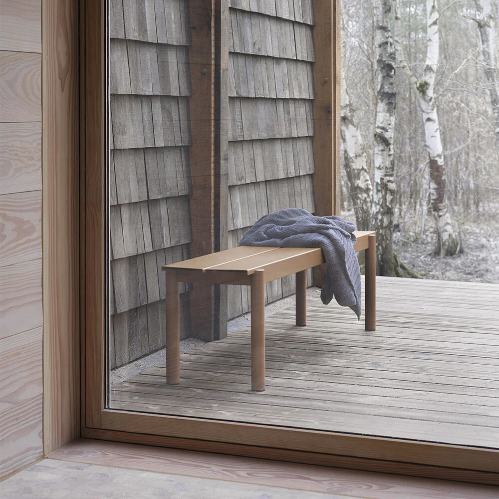 muuto | linear steel bench | burnt orange 170cm - Image 4