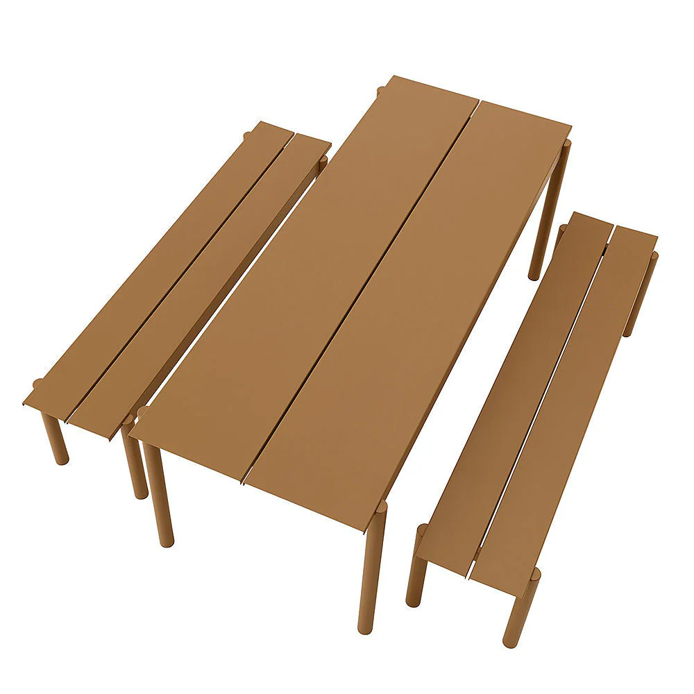 muuto | linear steel bench | burnt orange 170cm - Image 5