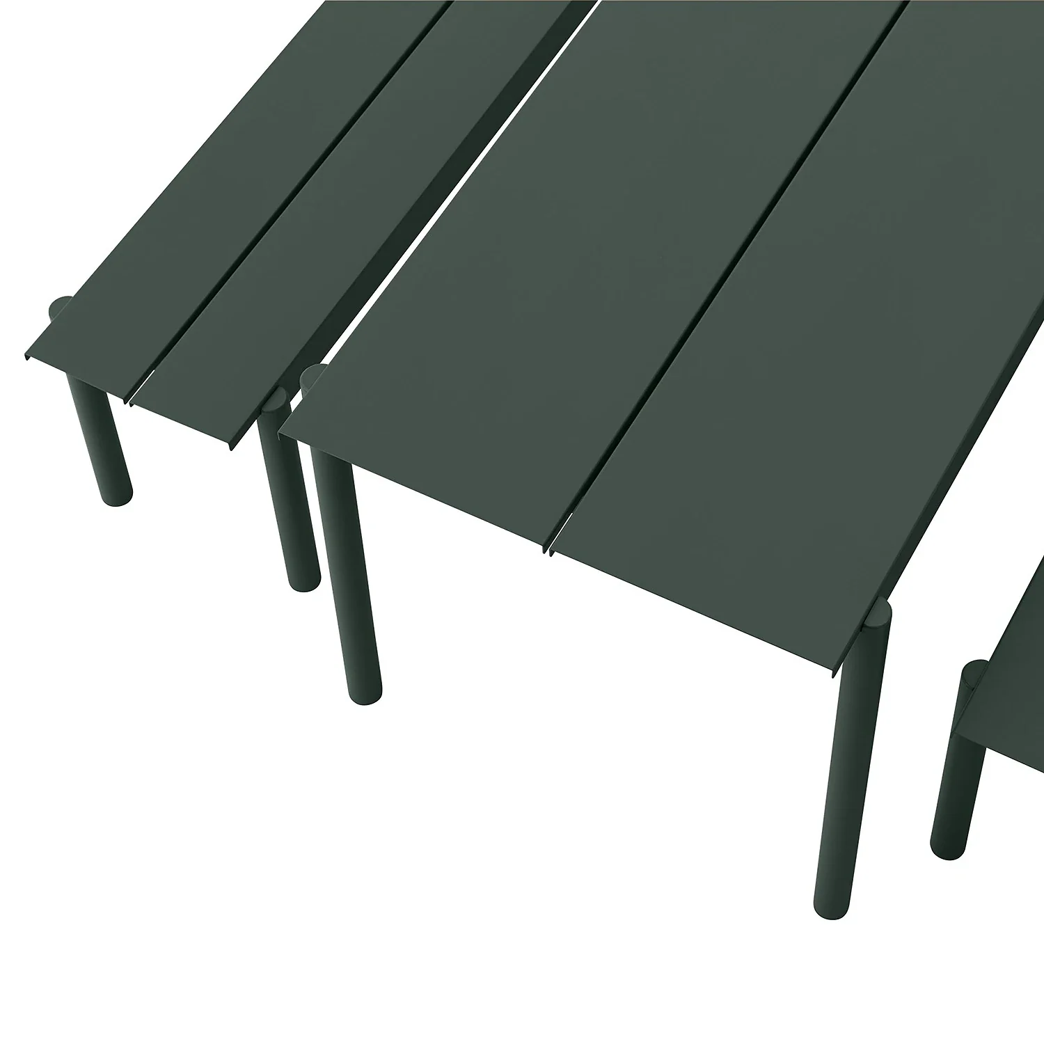 muuto | linear steel bench | dark green 170cm - Image 6