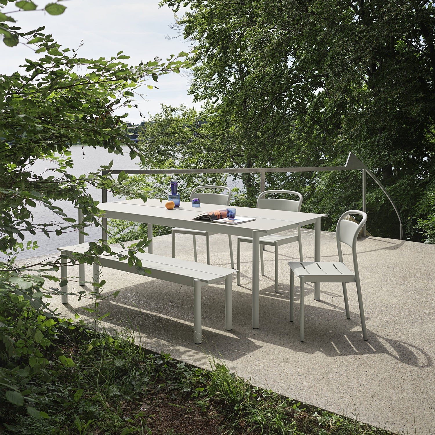 muuto | linear steel bench | grey 170cm - Image 2