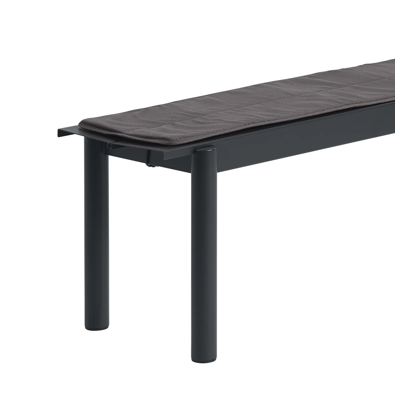 PARTS: muuto | linear steel bench seat pad | twitell dark grey 170cm - Image 2