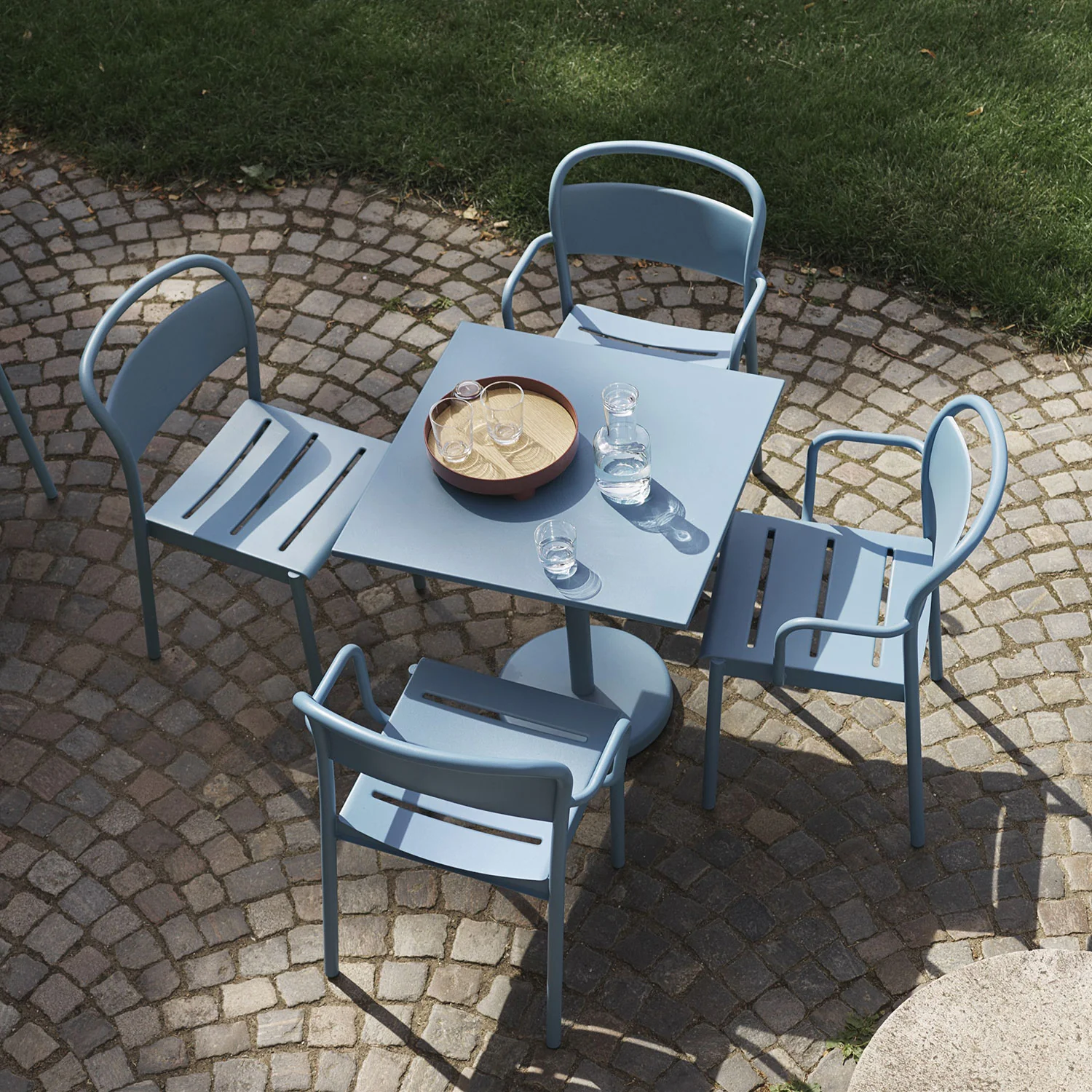 muuto | linear steel side chair | pale blue - Image 3