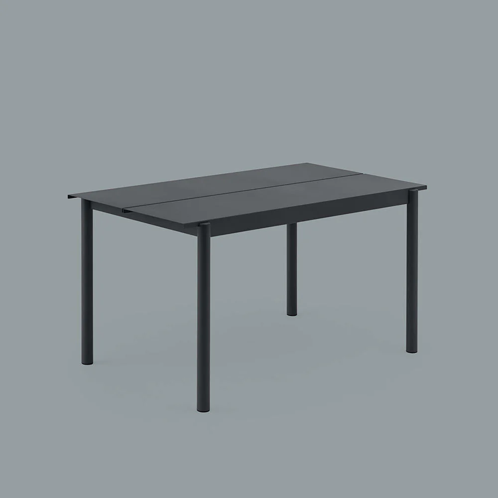 muuto | linear steel table | anthracite black 140cm - Image 3