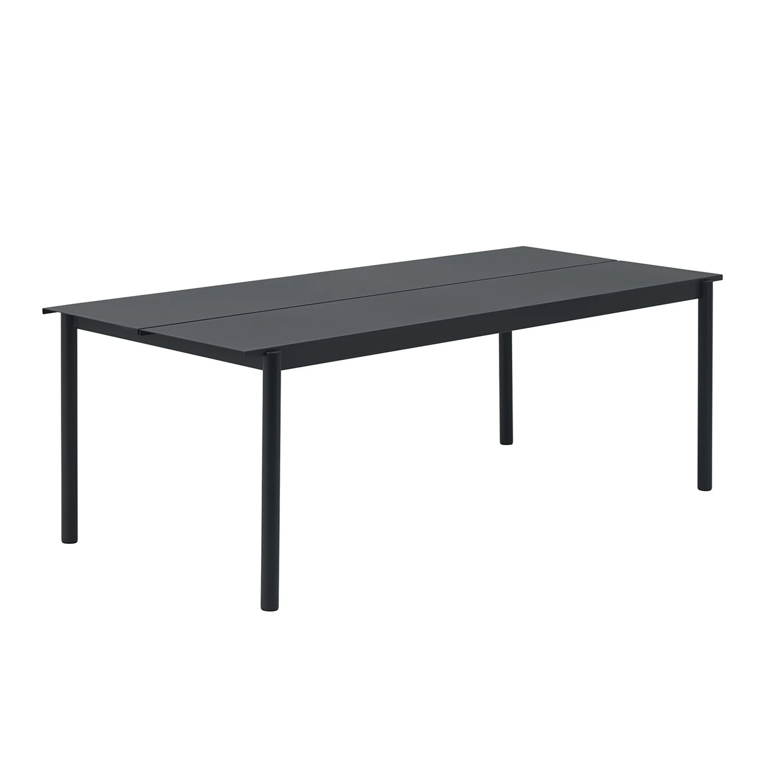 muuto | linear steel table | black 220x90cm