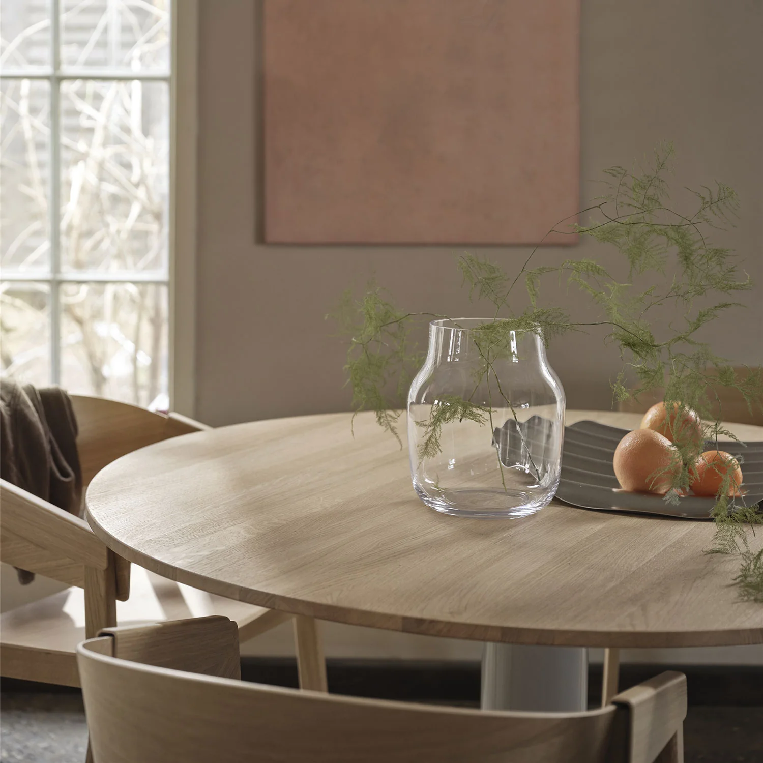 muuto | midst table | solid oak + grey base 120cm - Image 4