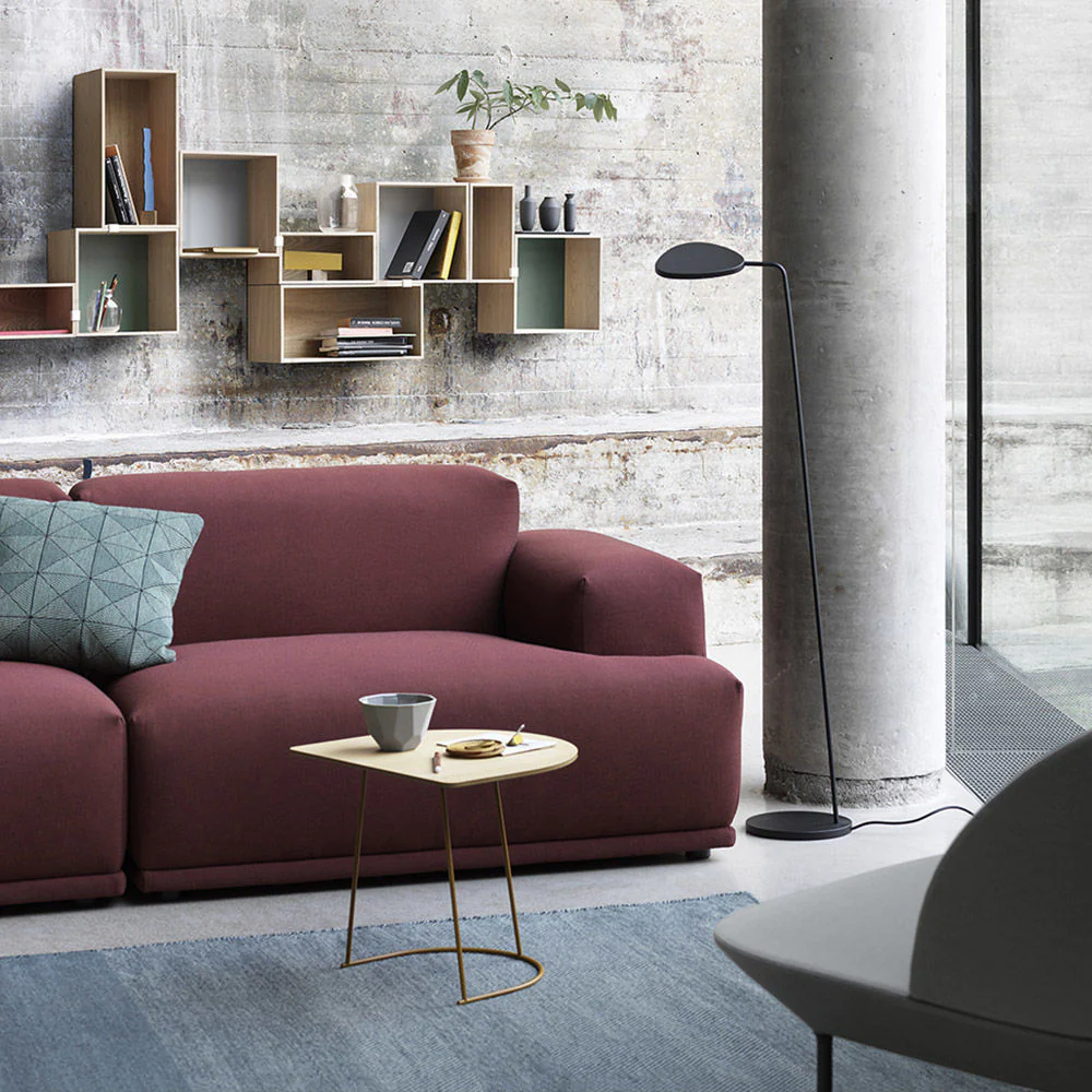 muuto | mini stacked storage system | module with backboard | medium oak + grey ~ DC - Image 3