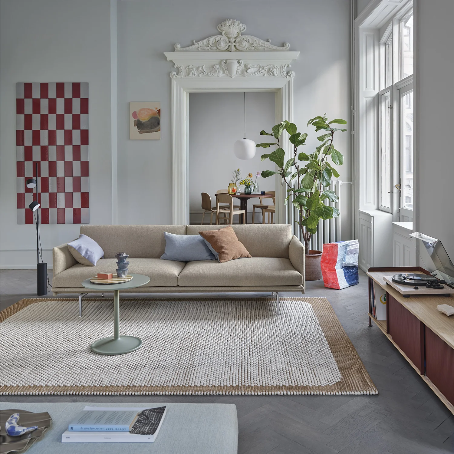 muuto | pebble wool rug | burnt orange 200x300cm - Image 2