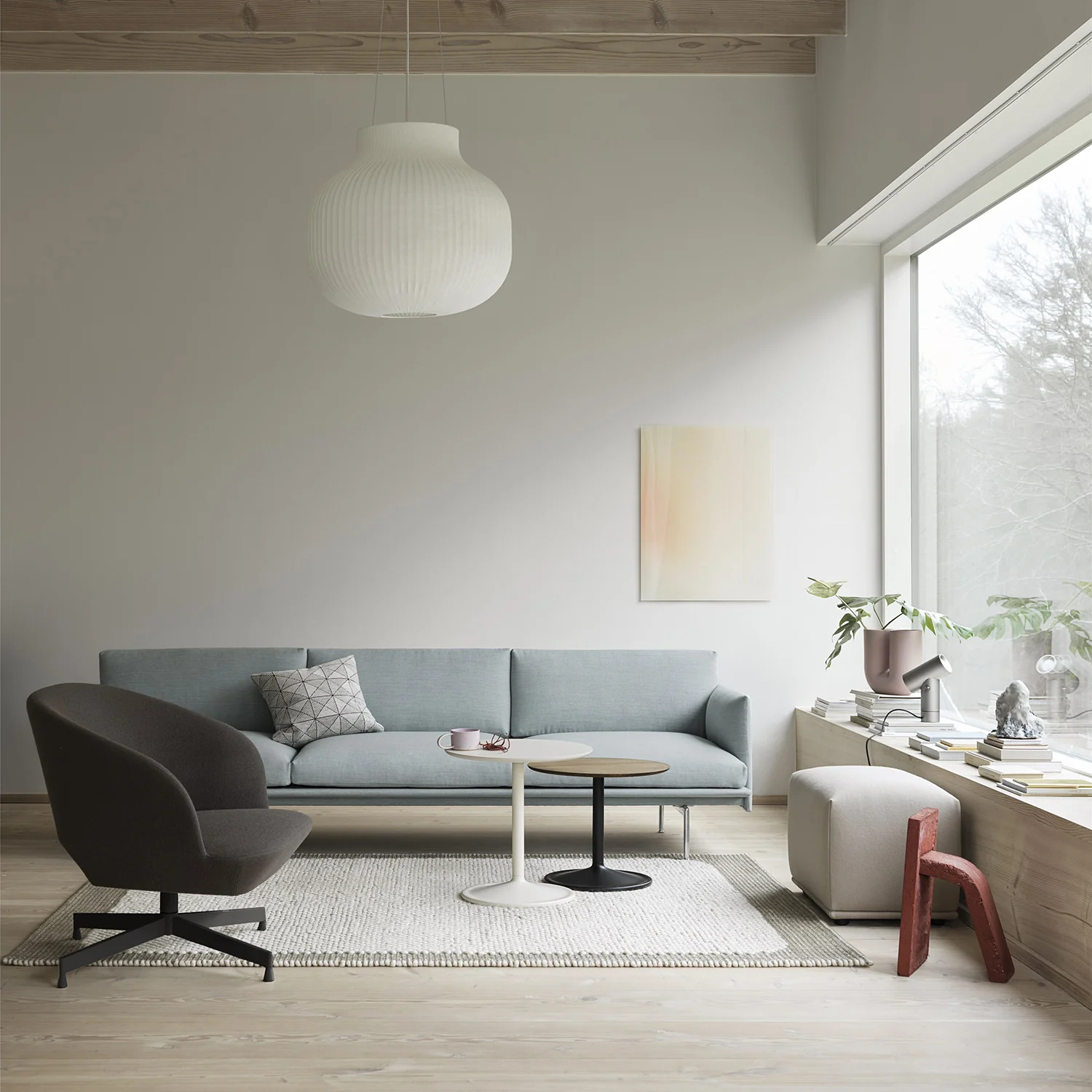 muuto | pebble wool rug | light grey 170x240cm - Image 5