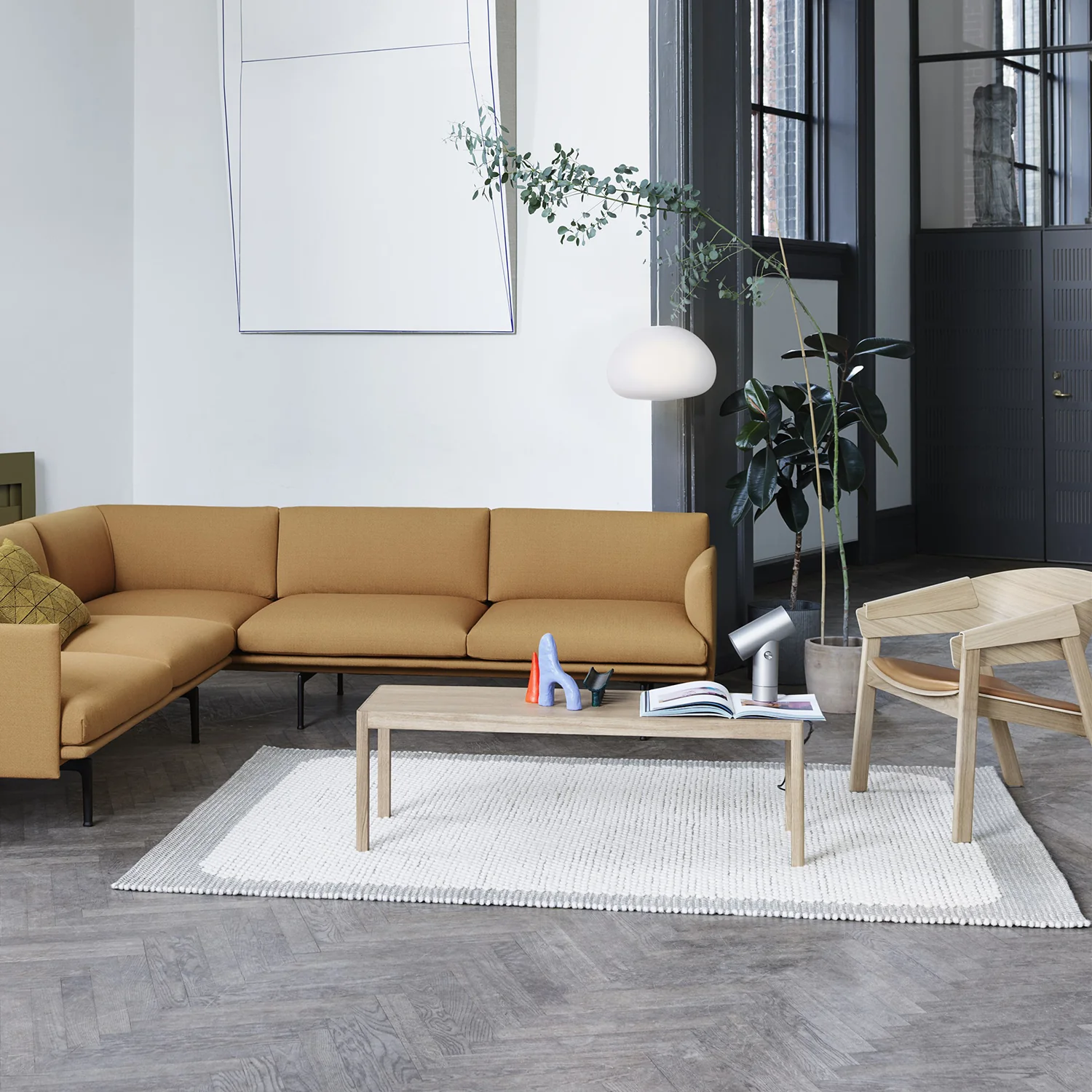 muuto | pebble wool rug | light grey 170x240cm - Image 6