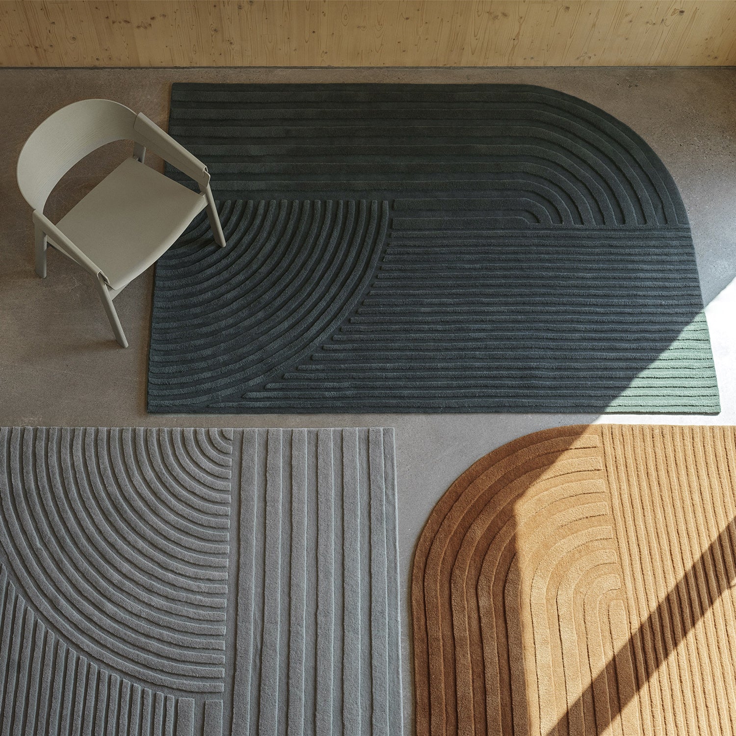muuto | relevo rug | sage green 200x300cm - Image 9