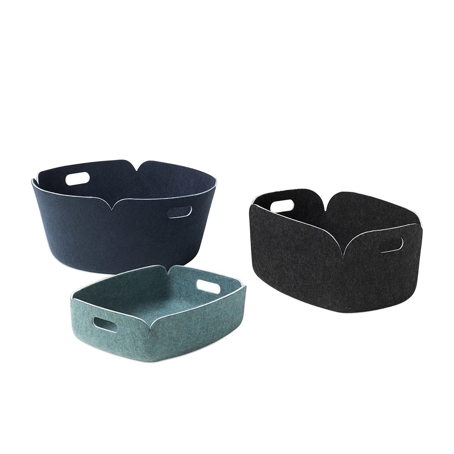 muuto | restore basket 48cm | black melange - Image 5