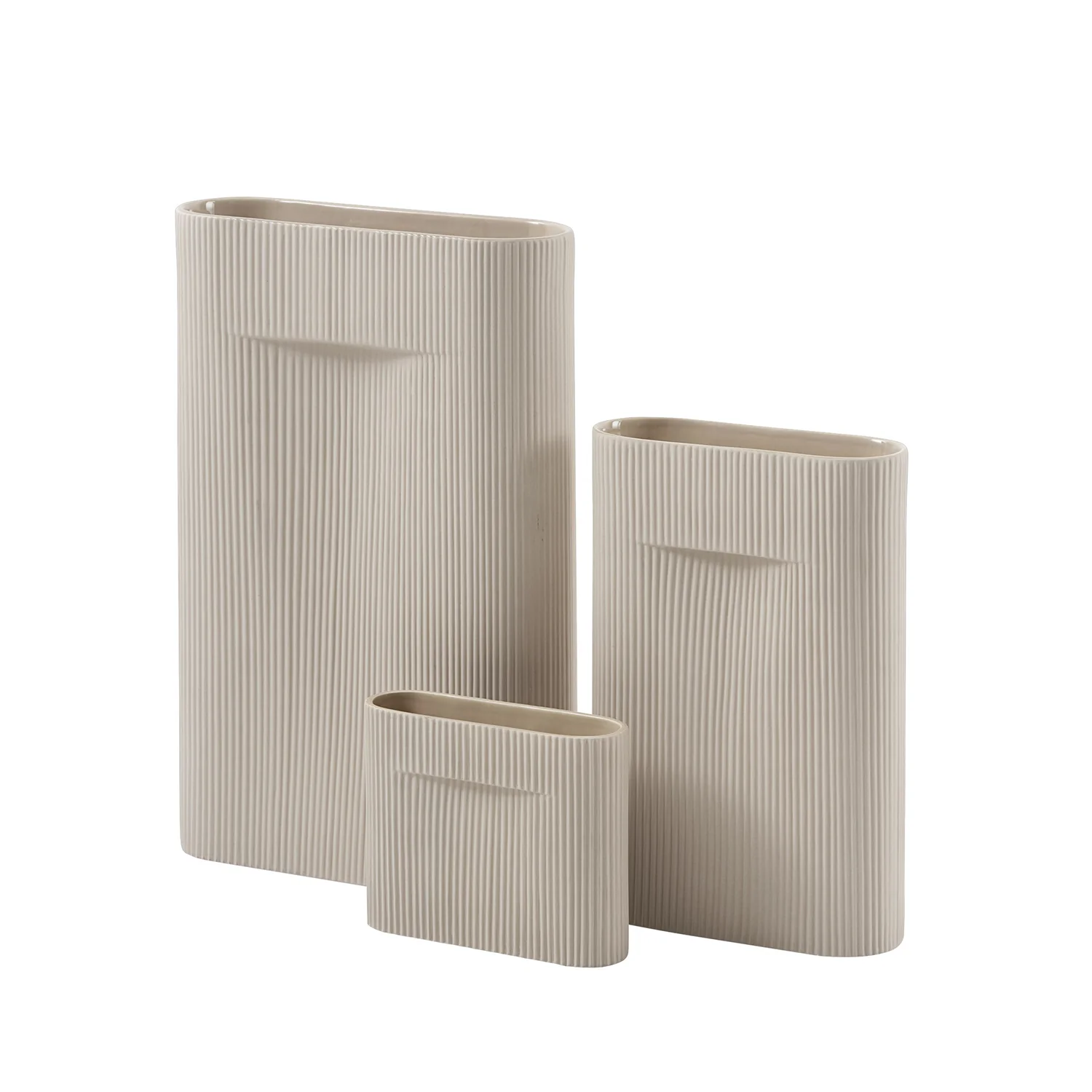 muuto | ridge vase | beige 48.5cm - DC - Image 5