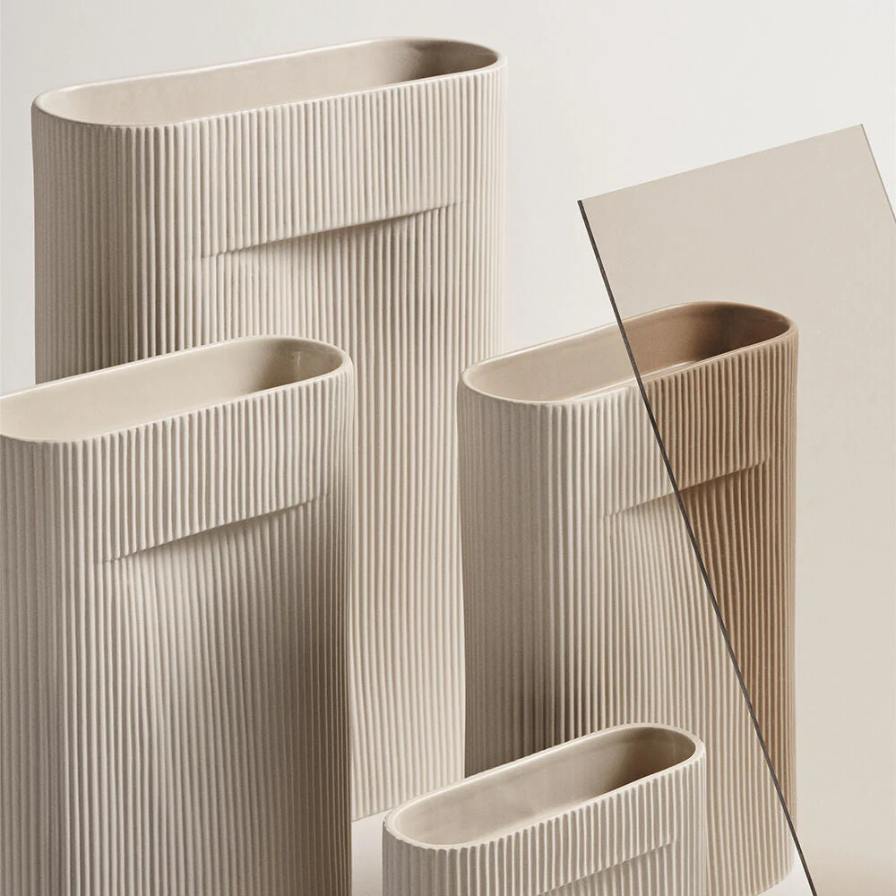 muuto | ridge vase | beige 48.5cm - DC - Image 6