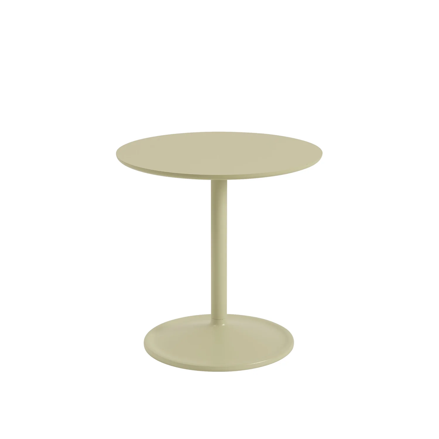 muuto | soft side table 48x48cm | beige green laminate