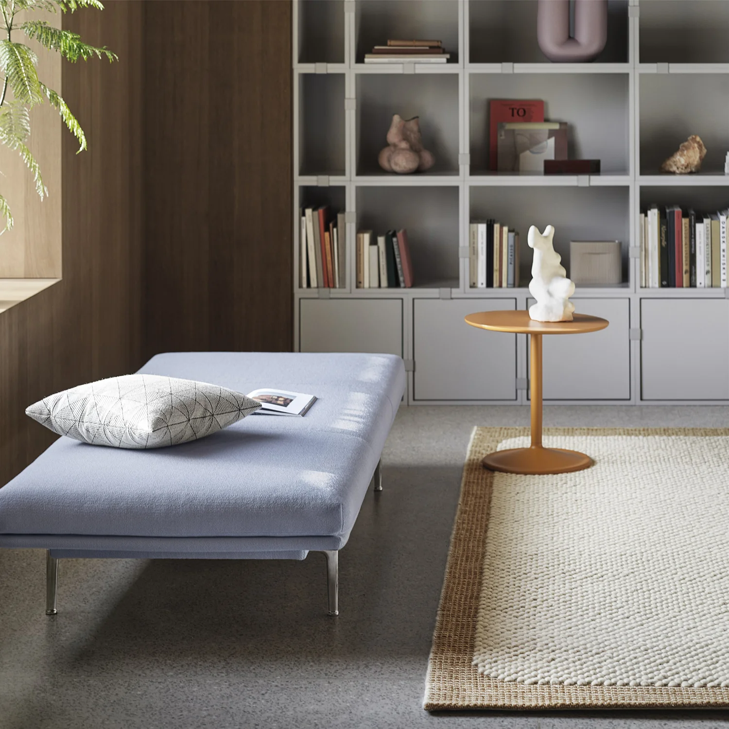 muuto | soft side table 48x48cm | orange laminate - Image 5