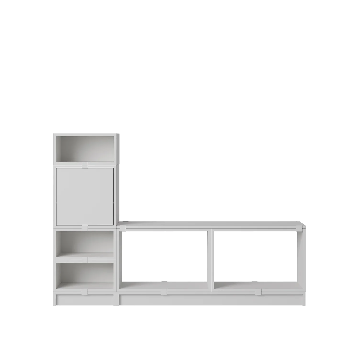 muuto | stacked storage system | plinth 43.5cm | grey - Image 4