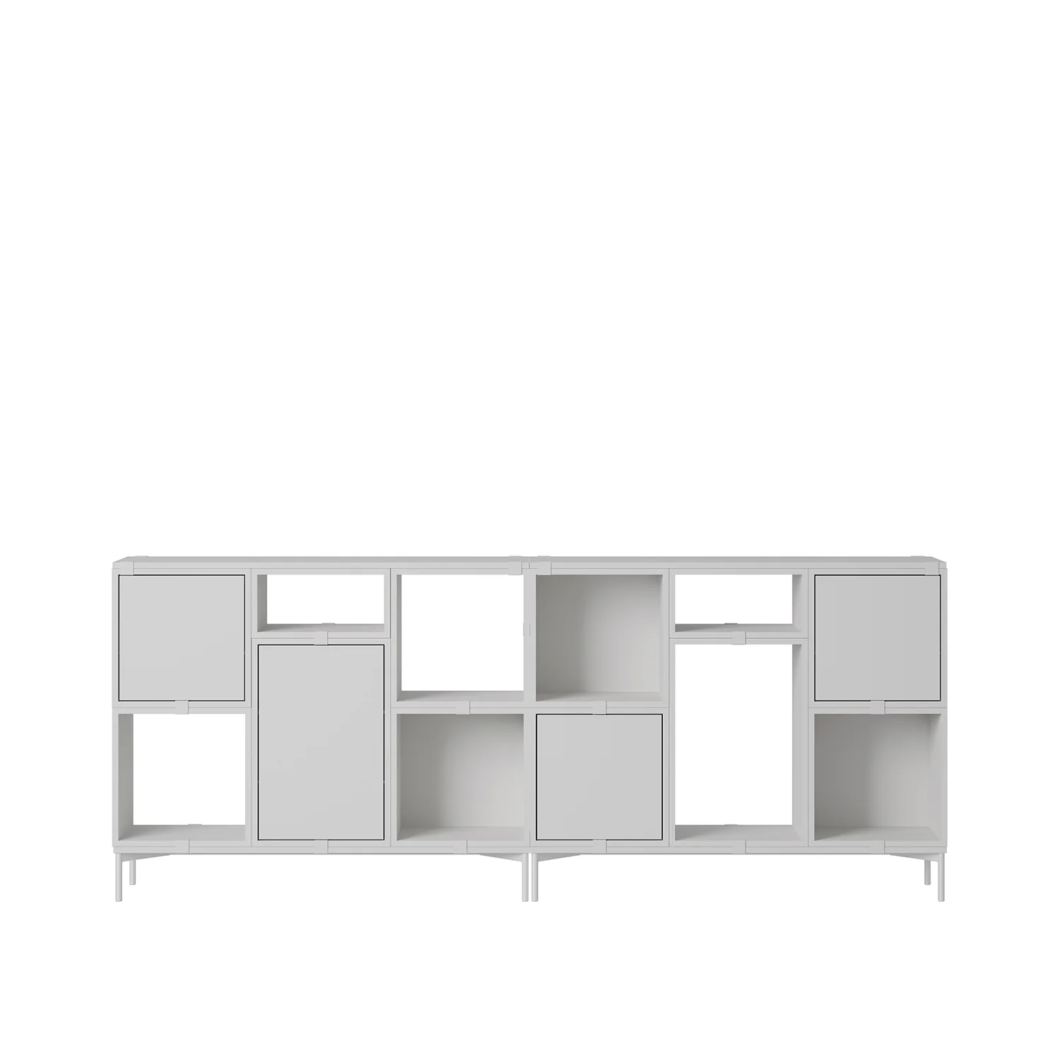 muuto | stacked storage system | podium with tube base 131cm | grey - Image 8