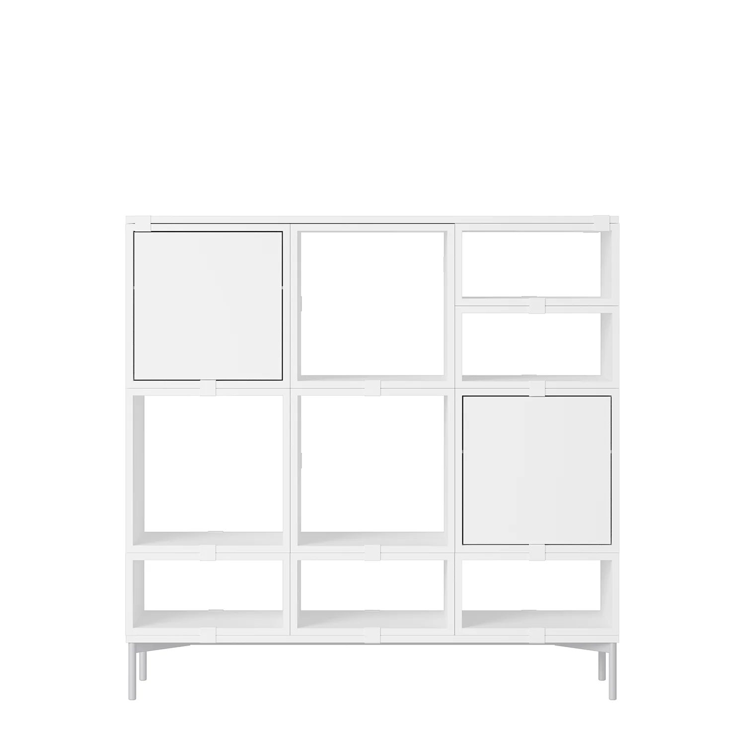 muuto | stacked storage system | podium with tube base 131cm | white + grey - Image 7